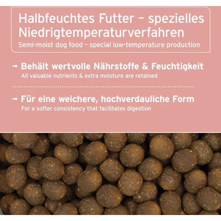AniForte Lachs Trockenfutter für Hunde 2kg, halbfeuchtes Hundefutter mit frischem Lachs, Kartoffeln & Vitaminen, getreidefrei & glutenfrei, ideal für Allergiker – Bild 4