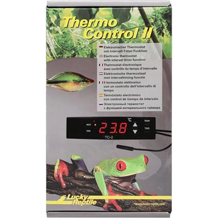 Lucky Reptile Thermo Control II, Elektronischer Thermostat mit Zeitschaltuhr und 1200 W Schaltleistung für Terrarien und Aquarien – Bild 2