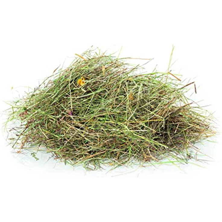 Heu-Tom ® 15kg frisches Wiesenheu, 1. Schnitt, umweltfreundlich verpackt, für Meerschweinchen und Kaninchen – Bild 4