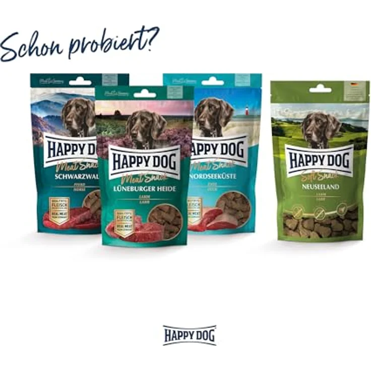 Happy Dog Meat Snack Allgäu, Leckerli aus getrocknetem Rindfleisch für sensible Hunde, 75 g, getreidefrei, glutenfrei – Bild 5