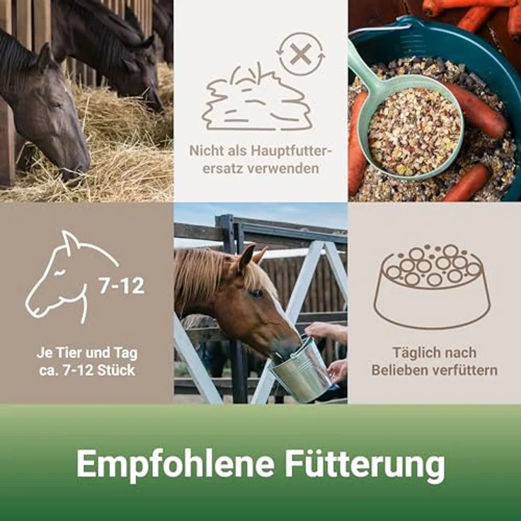 PANTO Leckerli Mix für Pferde Apfel & Karotte, 3,2 kg - Pelletform, schmackhafte Belohnung für Pferde und Ponys, zwei Sorten, Pferdefutter Ergänzung – Bild 4