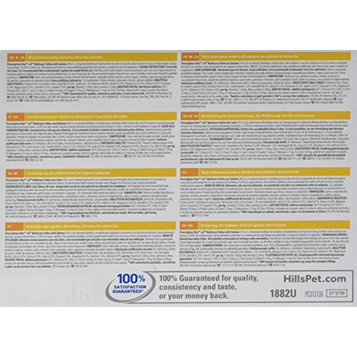 Hill's Prescription Diet c/d Multicare Urinary Care, Nassfutter für Katzen mit Lachs, 12x85 g zur Unterstützung der Harnwegsgesundheit – Bild 2