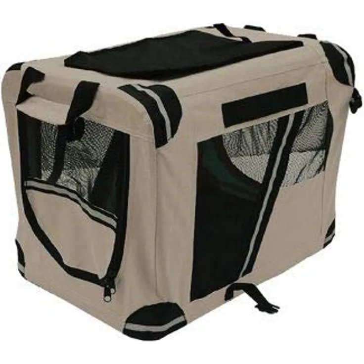 Trend Line Tiertransportbox TrendLine Transportbox beige, faltbar, max. Belastbarkeit 10 kg, mit Tragegurt