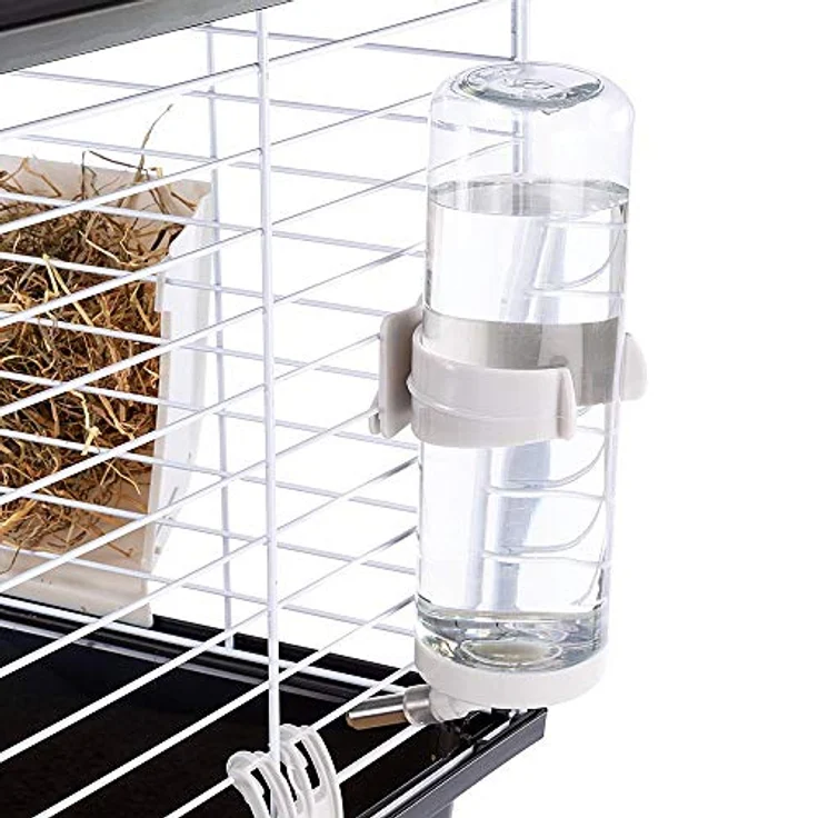 Ferplast Casita 100 - Narva, Gehege für Kleintiere, stabile Kunststoff-Metall-Konstruktion, schwarz, 570 mm hoch – Bild 4