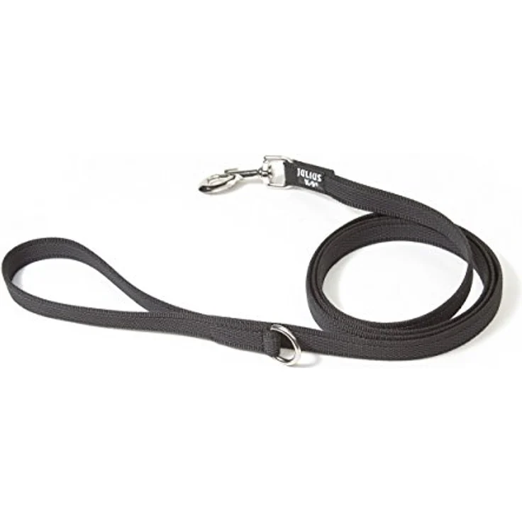 Julius-K9 Hundeleine Super Grip mit Handschlaufe schwarz/grau – Bild 2