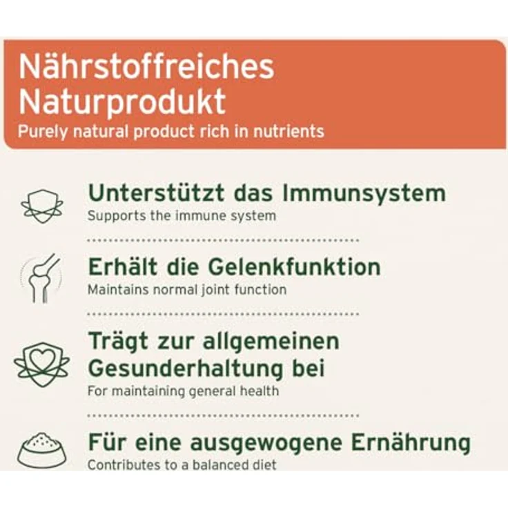 AniForte Hagebuttenpulver 500 g, 100% natürliche Ergänzung für Hunde und Katzen zur Unterstützung von Gelenkfunktion und Immunsystem – Bild 3