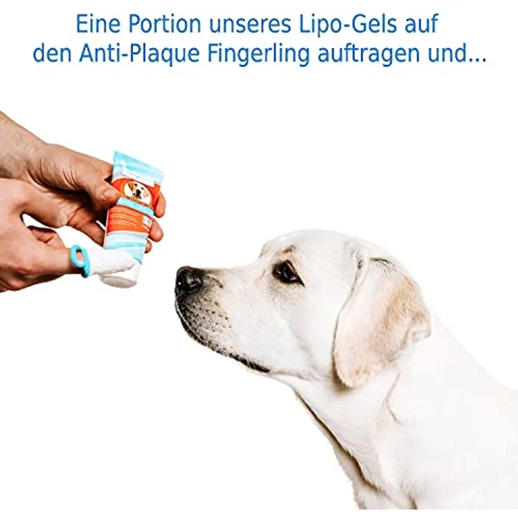 Bogar Bogadent Anti-Plaque Finger Zahnbürste für Hunde, Silbergraue fingerförmige Zahnbürste mit antibakterieller Silberionen-Technologie, 2 Stück – Bild 3