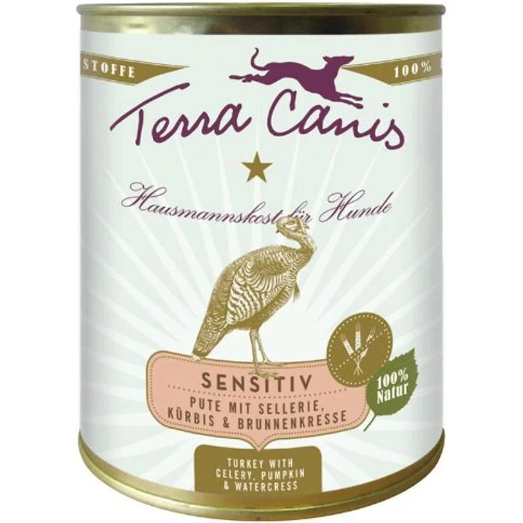 Terra Canis Sparpaket Getreidefrei 12 x 800 g - Pute mit Sellerie, Kürbis und Brunnenkresse, hochverdauliches Hundefutter in Lebensmittelqualität – Bild 2