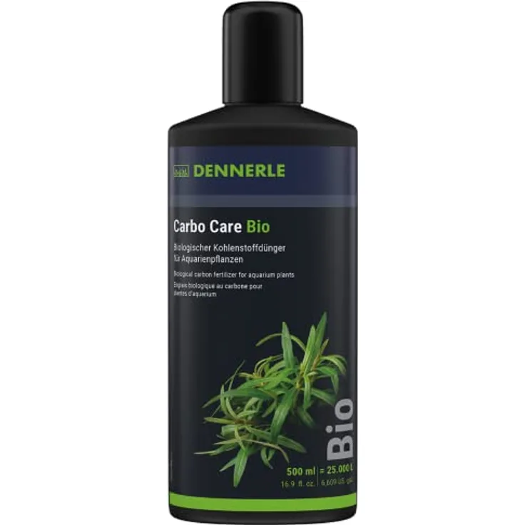 Dennerle Carbo Care Bio, 500 ml Hochleistungs-Dünger für anspruchsvolle Pflanzenaquarien mit umfassenden Nährstoffen und Sofort- sowie Langzeitwirkung