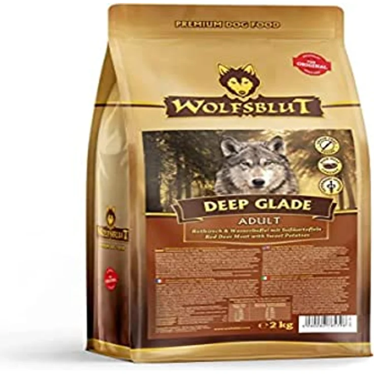 Wolfsblut Deep Glade Adult, 2kg Hunde-Trockenfutter mit getreidefreier Ernährung, Rothirsch und Süßkartoffeln – Bild 2