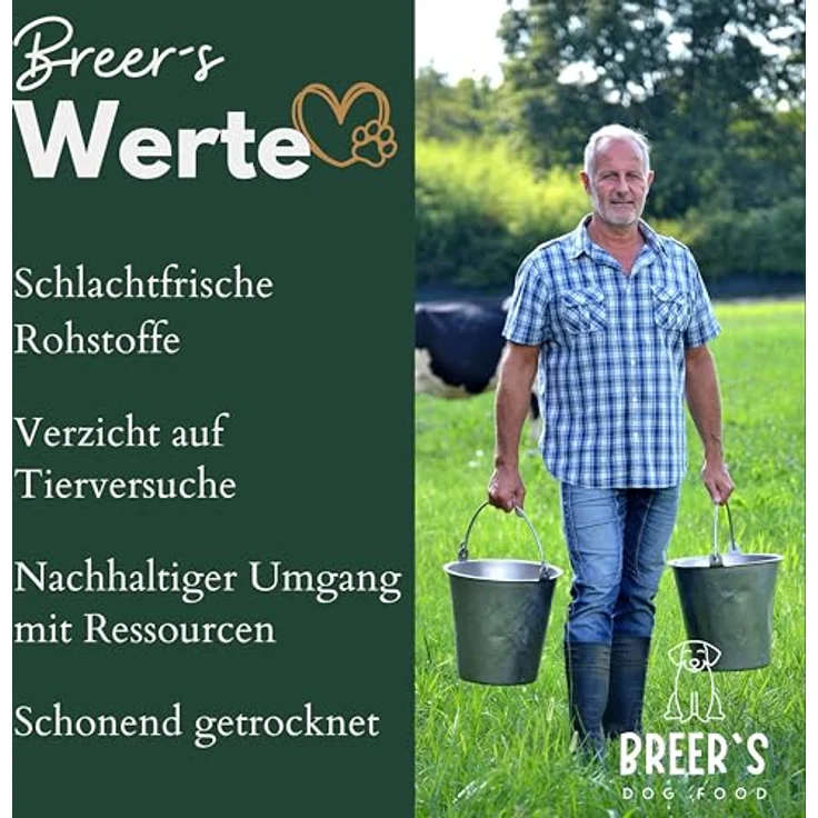 Hunde Helden BREERs Getrocknete Rinderohren mit Muschel, 2 Kg, Luftgetrocknete Hundesnacks für große und mittlere Hunde, FSC-zertifiziert – Bild 5
