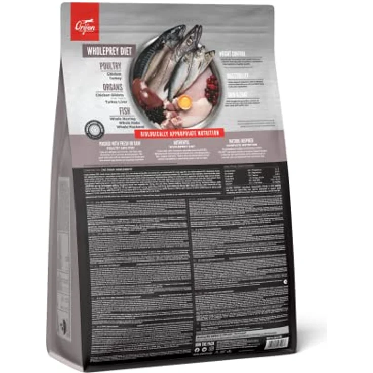 Orijen Cat Fit und Trim, Getreidefreies Katzen-Trockenfutter mit niedrigem Fett- und Kohlenhydratgehalt, 1,8 kg – Bild 4