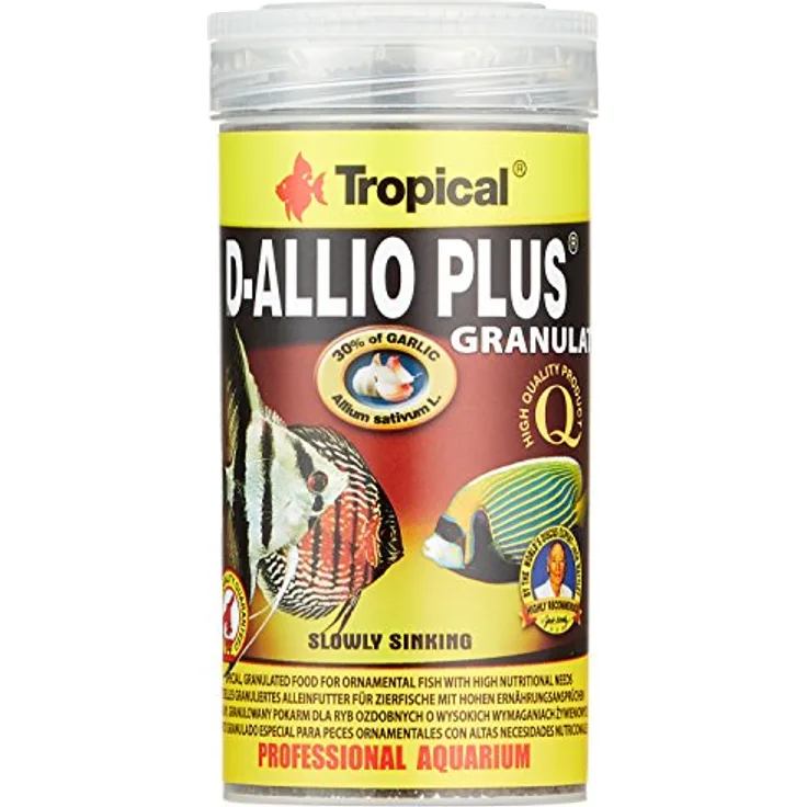 Tropical D-Allio Plus Granulatfutter mit Knoblauch für Diskus und Cichliden, 250 ml