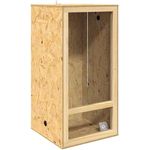 vidaXL Terrarium Braun 50 x 50 x 100 cm OSB, geräumig mit integriertem Thermometer und rustikaler Eleganz