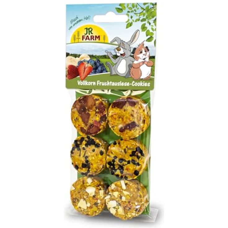 JR FARM Vollkorn Fruchtauslese-Cookies, knusprig gebacken, 120 g, gentechnikfrei und ohne Zusatzstoffe, made in Germany – Bild 1
