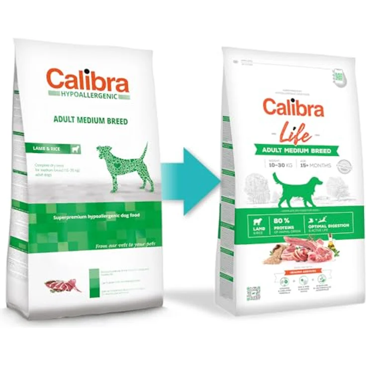 CALIBRA Dog Life Adult Medium Breed Cordero, Trockenfutter für Hunde, 12 kg – Bild 2