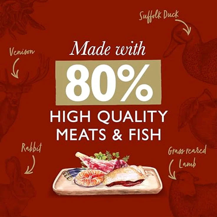 Eden Hundefutter 80:20 Country Cuisine, 2 kg Trockenfutter mit 80% Fleischanteil, hypoallergen und dampfgegart – Bild 5