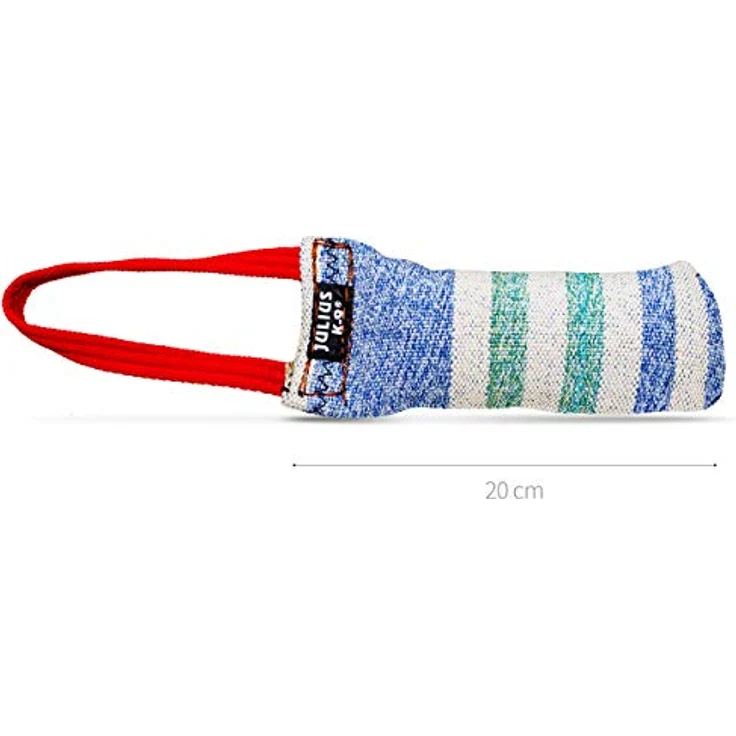 JULIUS K-9 Beisswurst aus Baumwolle-Nylon, robust, 20 cm x 5,5 cm, mit Handschlaufe – Bild 2