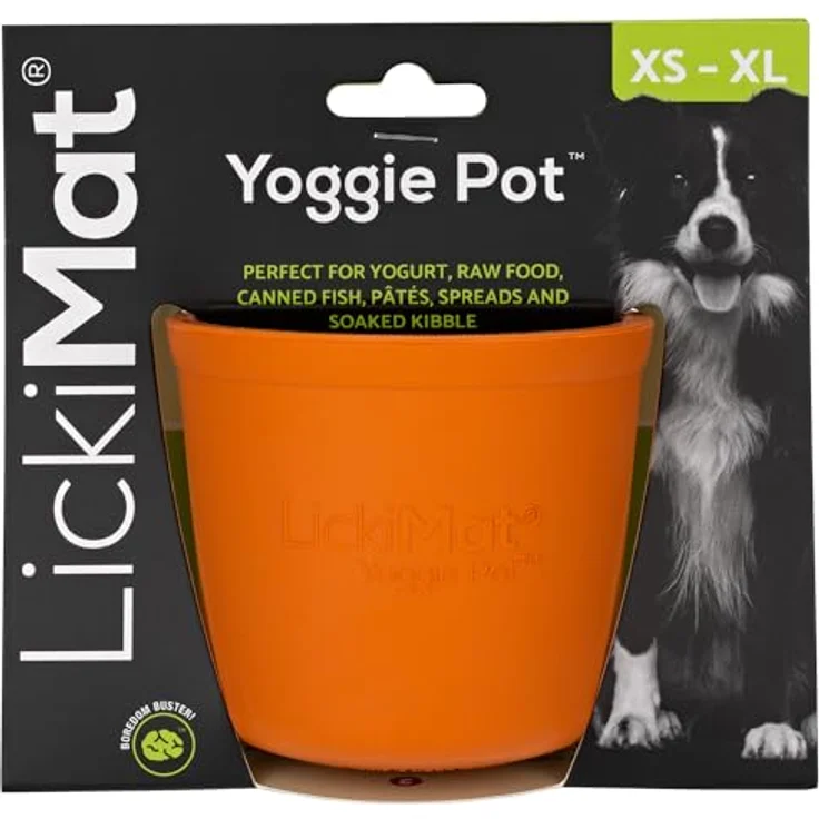 LickiMat Futternapf LickiMat Yoggie Pot, Futternapf in Becherform mit Noppen aus natürlichem Gummi, blau – Bild 2