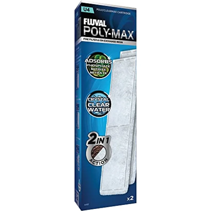 FLUVAL U4 Clearmax, Aquariumfiltereinsatz 2er Pack zur Kontrolle von grüner Wassertrübung und Algenbildung – Bild 1