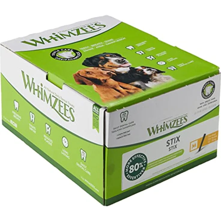 Whimzees Stix M, Kauspielzeug für Hunde, 30 g Bulk-Version