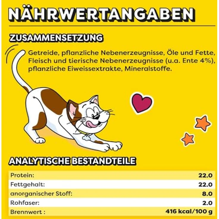 Dreamies Katzensnack mit Ente, 6 x 60g, ohne Farbstoffe, für alle Lebensphasen – Bild 5
