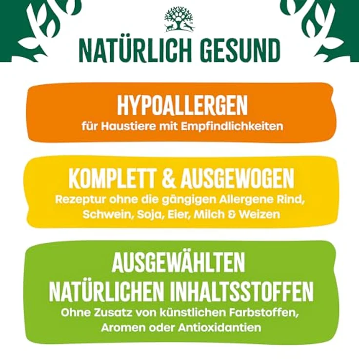 James Wellbeloved 12 x 90g Hund Nassfutter Portionsbeutel, Getreidefrei, Lamm & Huhn mit Gemüse in Sauce, hypoallergen, unterstützt gesunde Verdauung – Bild 2