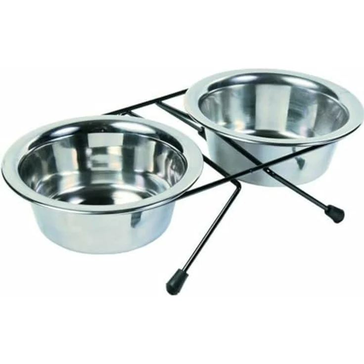 Trixie Napf-Set Eat on Feet 2 × 0,45 l/ø 12 cm – Bild 2
