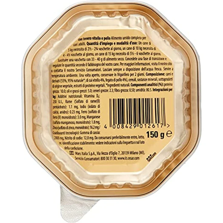 Cesar Megapack Schale 28 x 150 g, Klassik-Terrine mit Kalb und Geflügel, Nassfutter für Hunde, ohne Zuckerzusatz und künstliche Aromastoffe – Bild 3