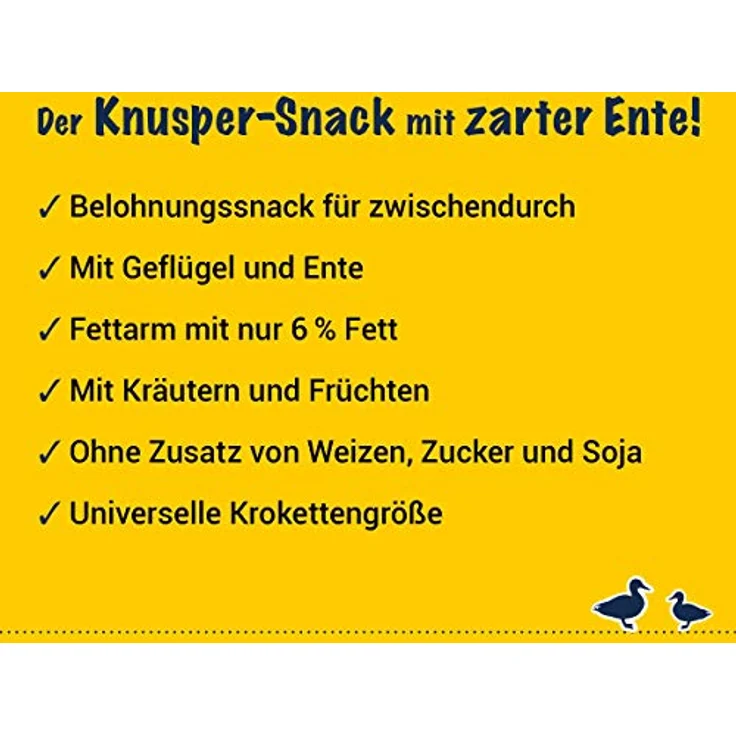 JOSERA Knuspies mit Ente, Hundeleckerlis mit geringem Fettgehalt (6%), 900 g, made in Germany – Bild 2
