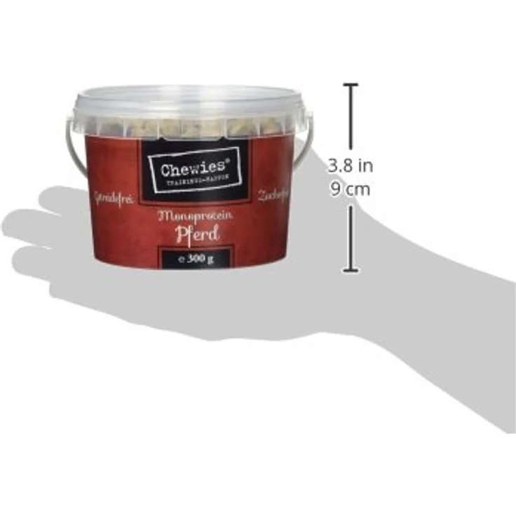 Chewies Monoprotein Trainingshappen für Hunde, getreidefreier Snack mit Pferdefleisch, 300 g, hochverdaulich und ohne Zusatzstoffe – Bild 5