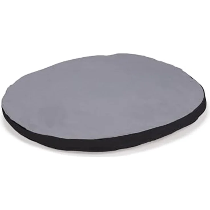 Karlie Kissen oval L: 70 cm B: 56 cm H: 8 cm grau-schwarz – Bild 5