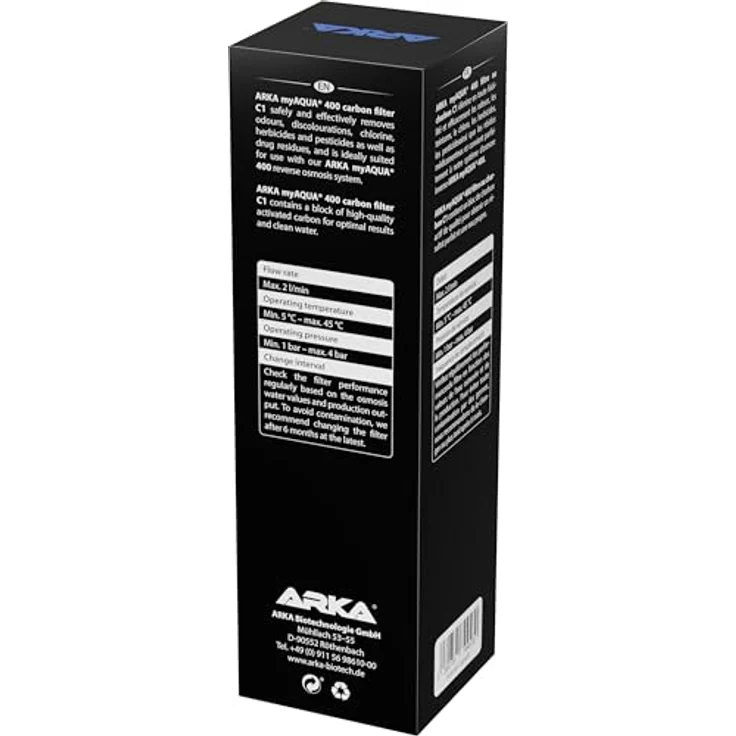 ARKA Kohlefilter myAqua 400 C1, effektiver Vorfilter Ersatzfilter für Osmoseanlage zur Wasseraufbereitung – Bild 4