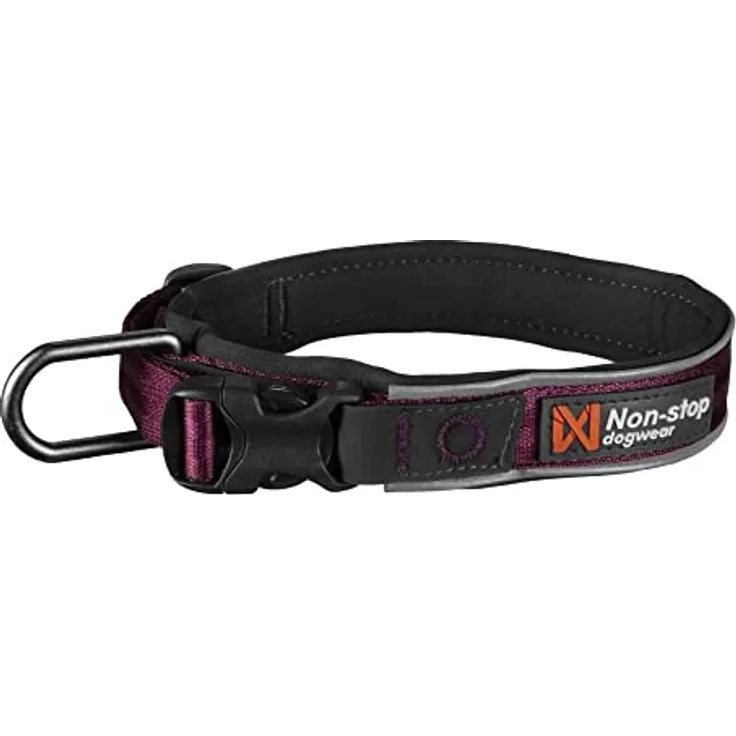 Non-stop dogwear ROAM Collar, gepolstertes Hundehalsband für alle Aktivitäten, Größe M