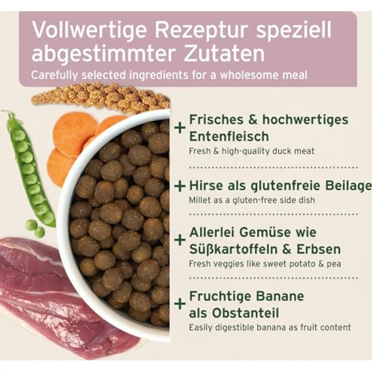 AniForte PureNature FreelandDuck, halbfeuchtes Hundefutter mit Ente und Hirse, 12,5 kg für ausgewachsene und seniore Hunde – Bild 2