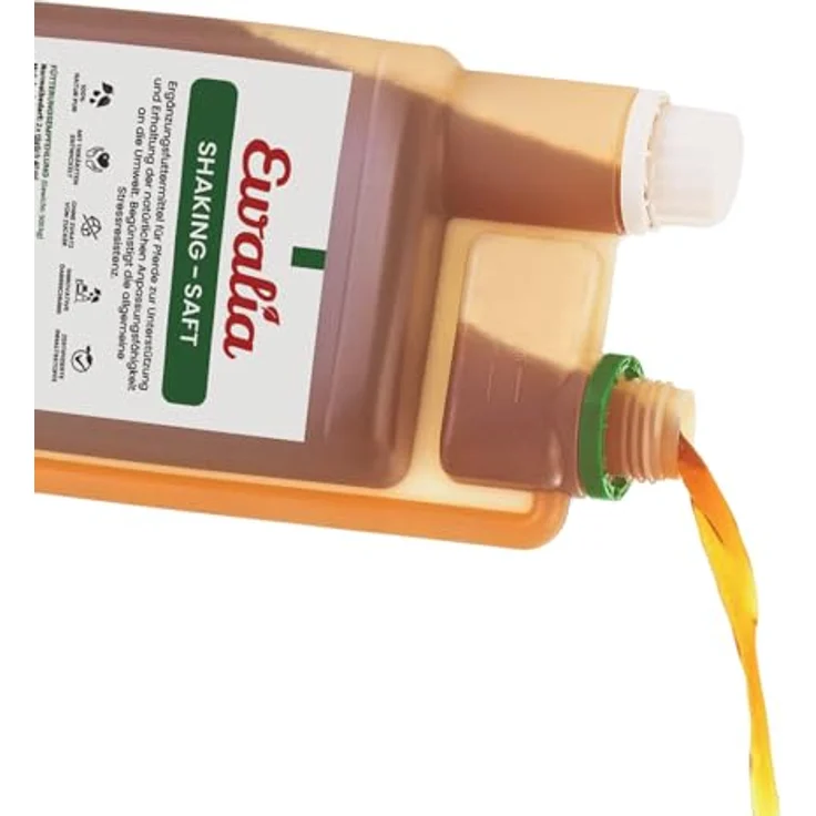 EWALIA Shakingsaft, Beruhigendes Ergänzungsfuttermittel für Pferde, 100% natürliche Kräuterformel, 3x1 Liter – Bild 3