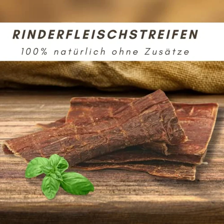 Supravit Rindfleischstreifen für Hunde, 200g 100% reines Rindfleisch, gesunde Beschäftigung und Zahnpflege, stärkt Kaumuskel – Bild 2