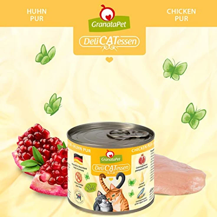 GranataPet DeliCatessen Multipack 3, Nassfutter für Katzen ohne Fisch, Alleinfuttermittel ohne Getreide, hoher Fleischanteil, 6 x 200 g – Bild 2