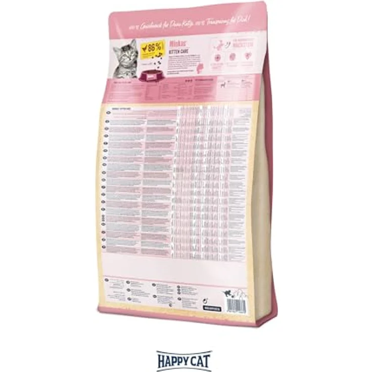 Happy Cat Minkas Kitten Care Geflügel, Trockenfutter für Katzenwelpen von 5 Wochen bis 6 Monate, 10 kg, hohe Rohfaseranteil gegen Haarballenbildung, nachhaltig produziert – Bild 2