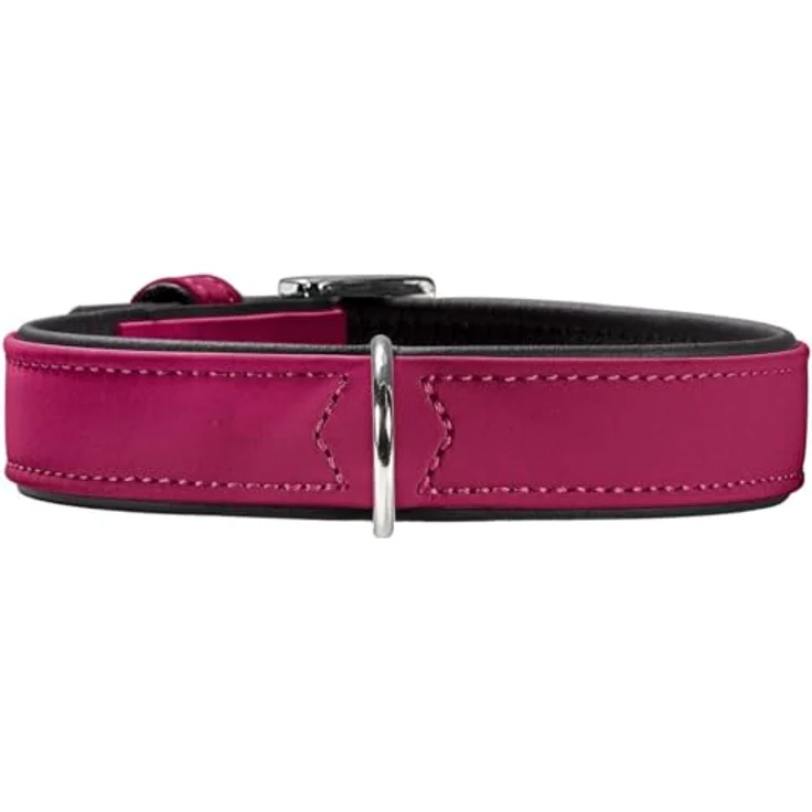 Hunter Hunde-Halsband Softie himbeer-schwarz S-M – Bild 2