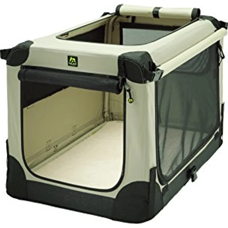 MAELSON Hunde-Transportbox Soft Kennel faltbare Hundebox / Tier Transportbox Beige, in 5 Größen erhältlich, stabil und wasserabweisend – Bild 14