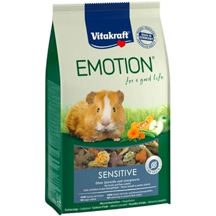Vitakraft Emotion Sensitive All Ages, 600 g getreidefreies Kleintierfutter ohne Zucker und künstliche Aromen