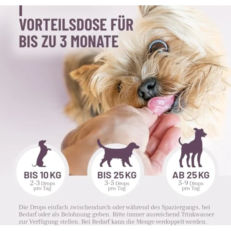 ReaVET Feste Häufchen Drops, Ergänzungsfuttermittel für Hunde zur Unterstützung der Verdauung, mit Aktivkohle, 350g (180Stk) – Bild 3