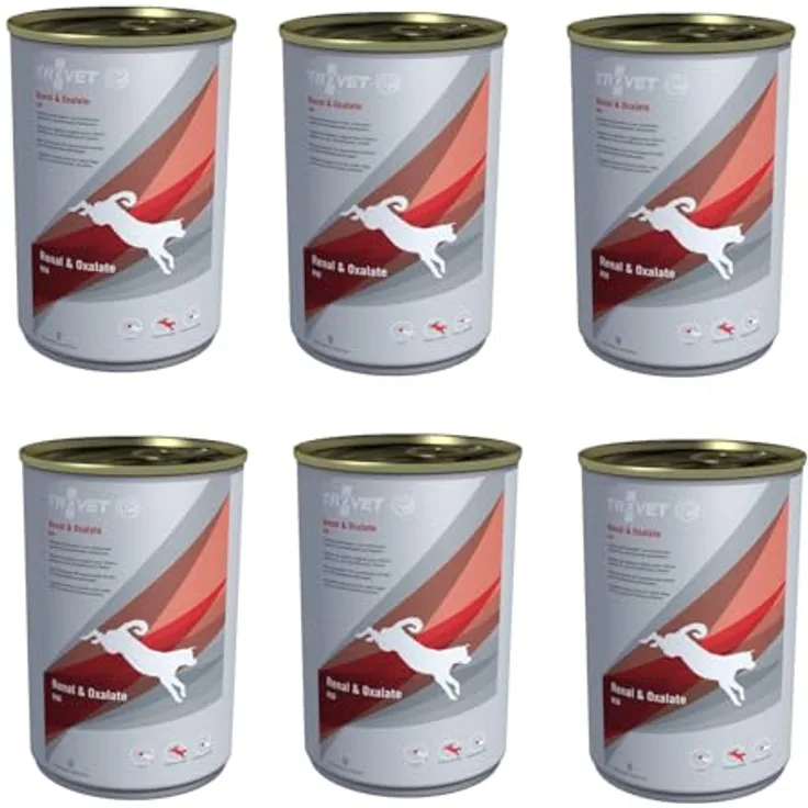 Trovet Renal & Oxalate Nassfutter Hund RID, diätetisches Alleinfuttermittel zur Unterstützung bei Nierenerkrankungen und Harnkristallen, 6 x 400 g