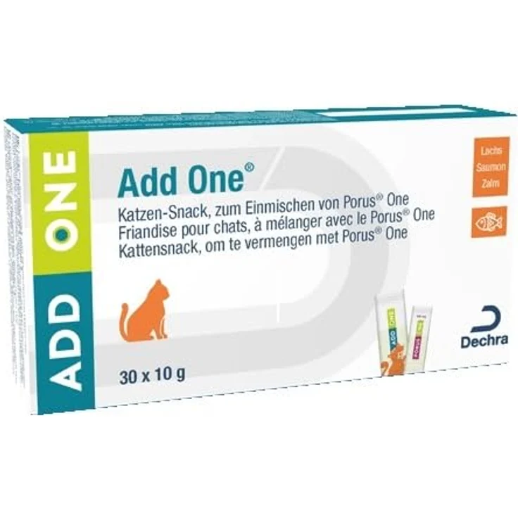 Porus Add One, Lachscreme Ergänzungsfuttermittel für Katzen, 3er Pack mit 90 g total, ideal zum Einmischen von Medikamenten – Bild 2