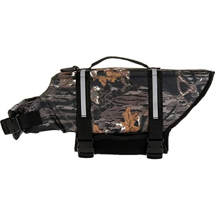 Izefia Hund Schwimmweste, Sicherheitsmantel mit Griff für kleine Hunde, Brustumfang 41-53 cm, Tarnung, Größe S – Bild 3