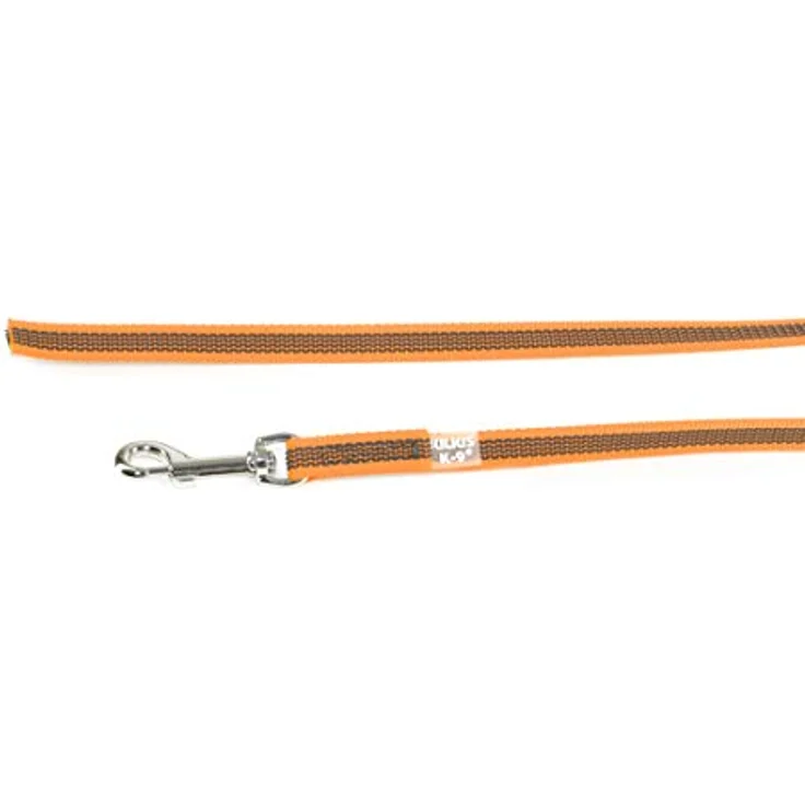 JULIUS K-9 IDC Color & Gray gumierte Leine, 14 mm x 2 m ohne Schlaufe, stark und widerstandsfähig, Orange-Grau – Bild 5
