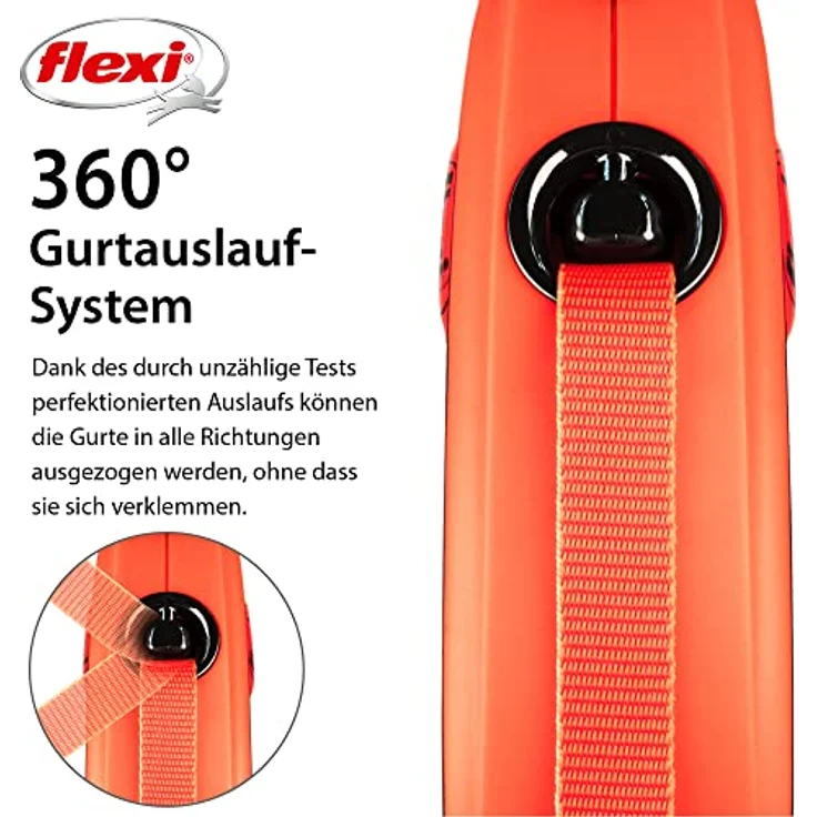 Flexi XTREME S schwarz/orange GURT 5 m – Bild 5