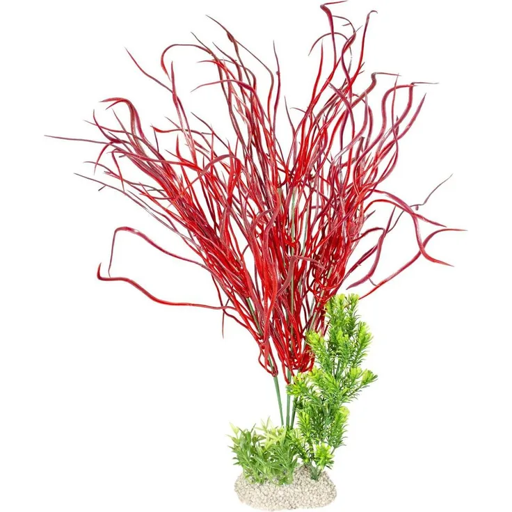 EBI Aqua Della Lily gass Set XL, Künstliche Pflanzen-Dekoration für Aquarien und Terrarien, flexiblem Kunststoff, geeignet für Süss- und Salzwasseraquarien