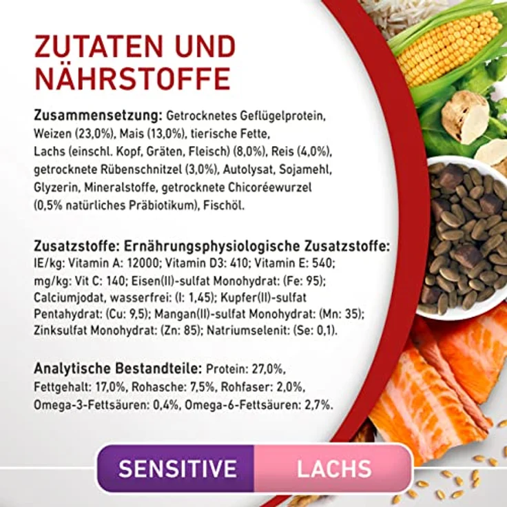 PURINA ONE Mini/Small Delicate Hundefutter trocken für kleine Hunde, reich an Lachs und Reis, 8er Pack (8 x 800g) mit Omega 3 Fettsäuren und natürlichen Präbiotika – Bild 5